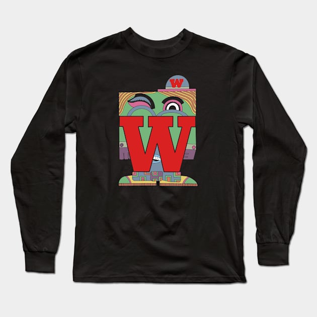 The Letter People: Mr. W Long Sleeve T-Shirt by Third Quarter Run